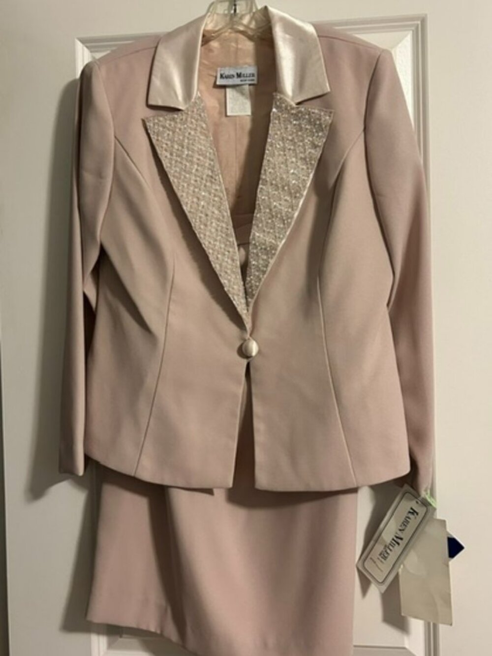 Vintage Karen Miller NY 2 Piece Skirt Suit, Size 10P
